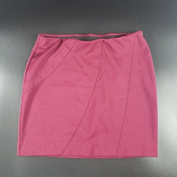 SimplyVera VeraWang Red Wine Skirt Women's Medium - Picture 1 of 4